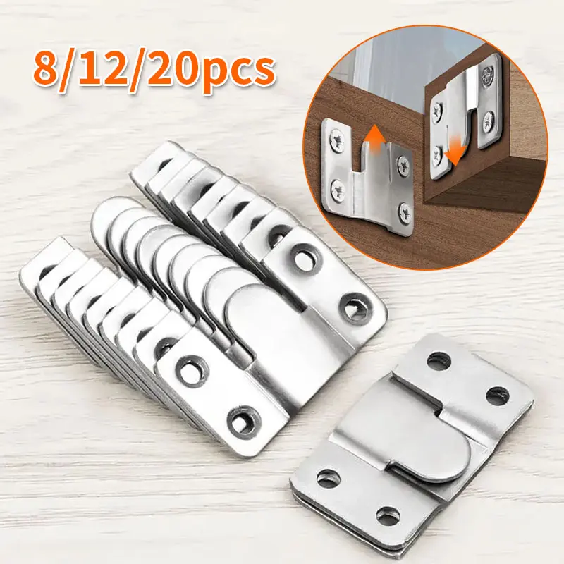 8/12/20pcs hanging buckles, photo frame wall hanging buckles, photo wall nail hardware accessories, Adjustable Hooks Hanger, Wall Mounted Hook, Picture Hooks For Hanging, used for hanging photos and exhibition paintings, Adjustable Metal Hook