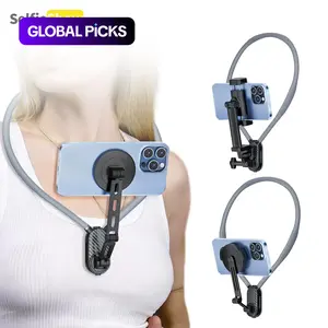 Selfieshow New Magnetic Neck Strap Phone Holder, Portable Phone Holder, Universal Phone Holder, Magnetic Smartphone Holder, First Person Perspective Sports Camera Shooting Aid, Chest Anti-Shake Fixed Stand #TOP PICKS