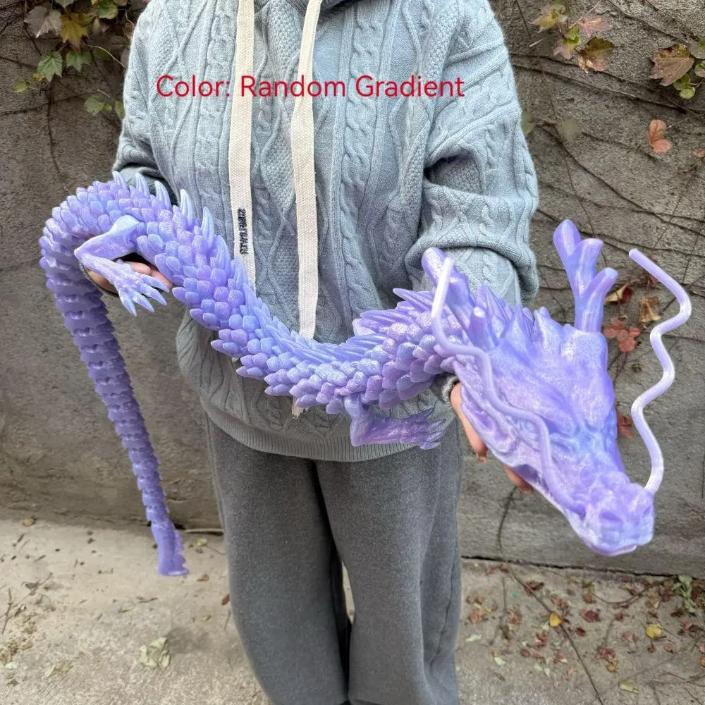 3D Printed 150cm Dragon Model, Giant Chinese Dragon Desktop Decoration, Desktop Statue, Home Office Decor, Decorative Sculptures, Collectible Figurines, Decoration Figure, Holiday Gift