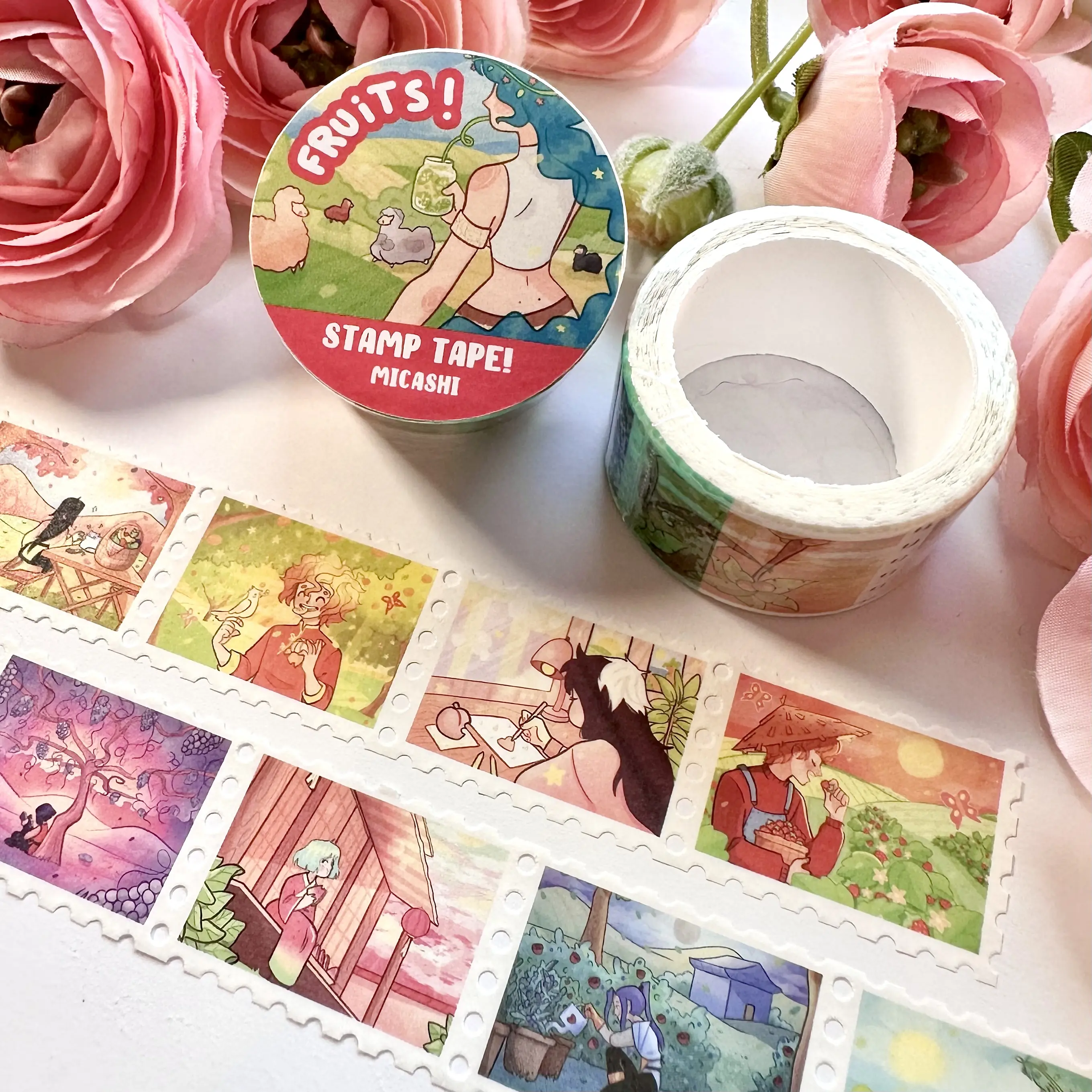 Fruits Original Characters Washi Tape !