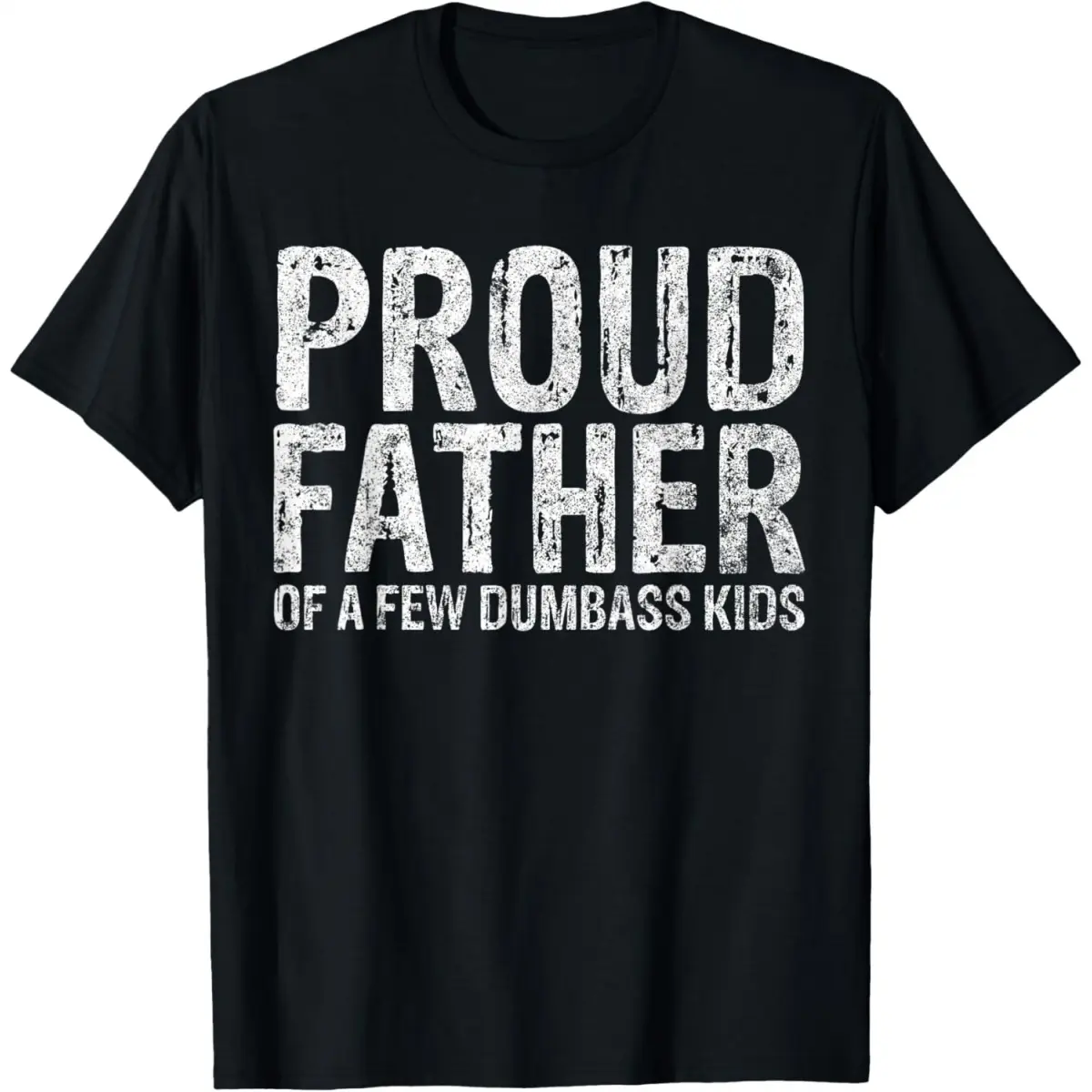 Proud Father of A Few Dumbass Kids Funny Fathers Day T-Shirt summer graphic tees
