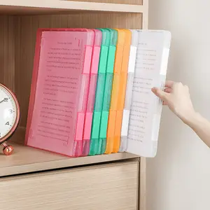 Simple Desktop Data A4 File Box, A5 Paper Storage Box, Transparent Plastic Bill Organizer Box, Office Supplies, Document Organizer