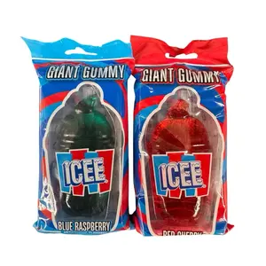 Icee Giant Gummy Blue Raspberry & Red Cherry Flavors - 1 Candy per flavor