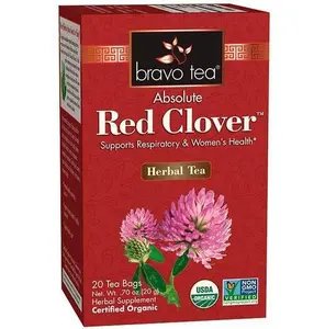 Bravo Tea Red Clover herbal tea caffeine free