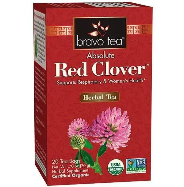 Bravo Tea Red Clover herbal tea caffeine free Bravo Tea Red Clover herbal tea caffeine free