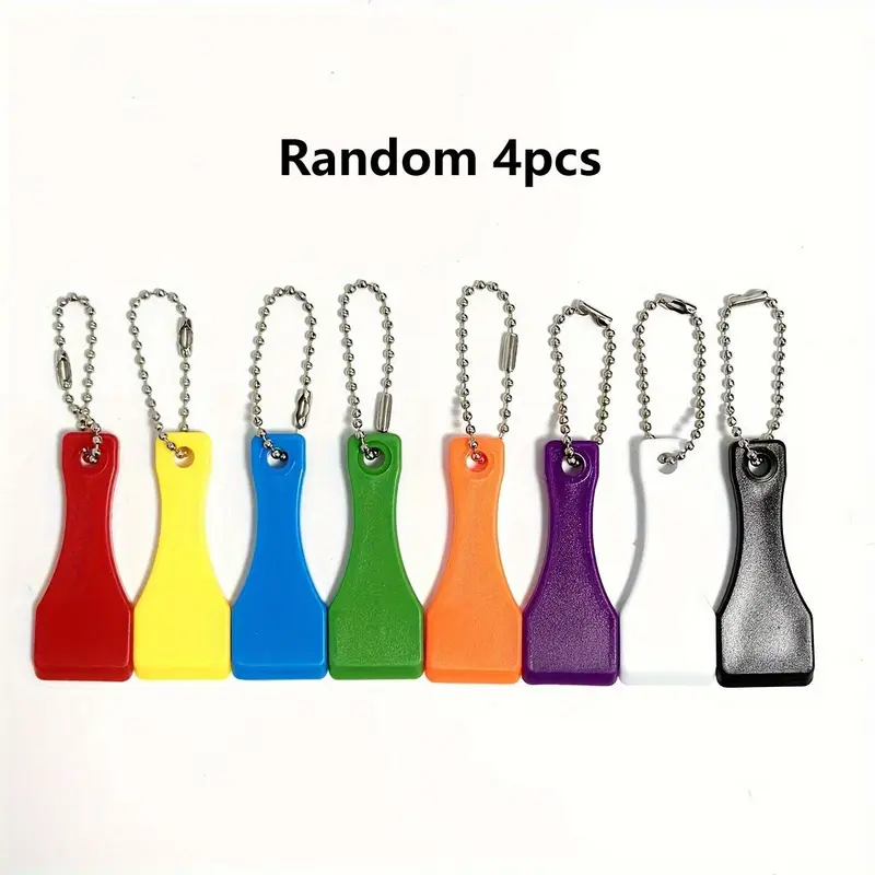 Random Color Lottery Scratcher Tool Keychain Pendant, 4 Counts Lottery Ticket Scratcher, Lottery Ticket Scratcher Tool Keychain, Lucky Gambler Gift, Christmas, Christmas Gift
