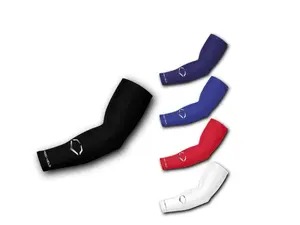 Evoshield Adult Solid Compression Arm Sleeve BLACK & WHITE