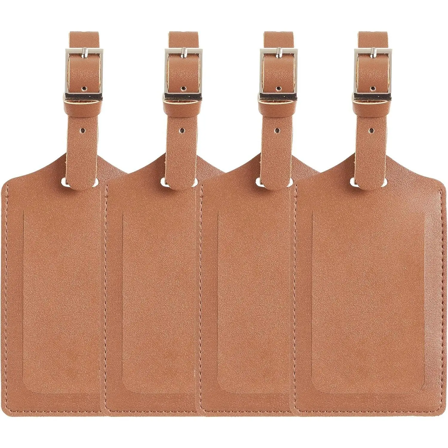 4 Pack Leather Luggage Tags for Suitcases Travel Tags 4 Pack Leather Luggage Tags for Suitcases Travel Tags