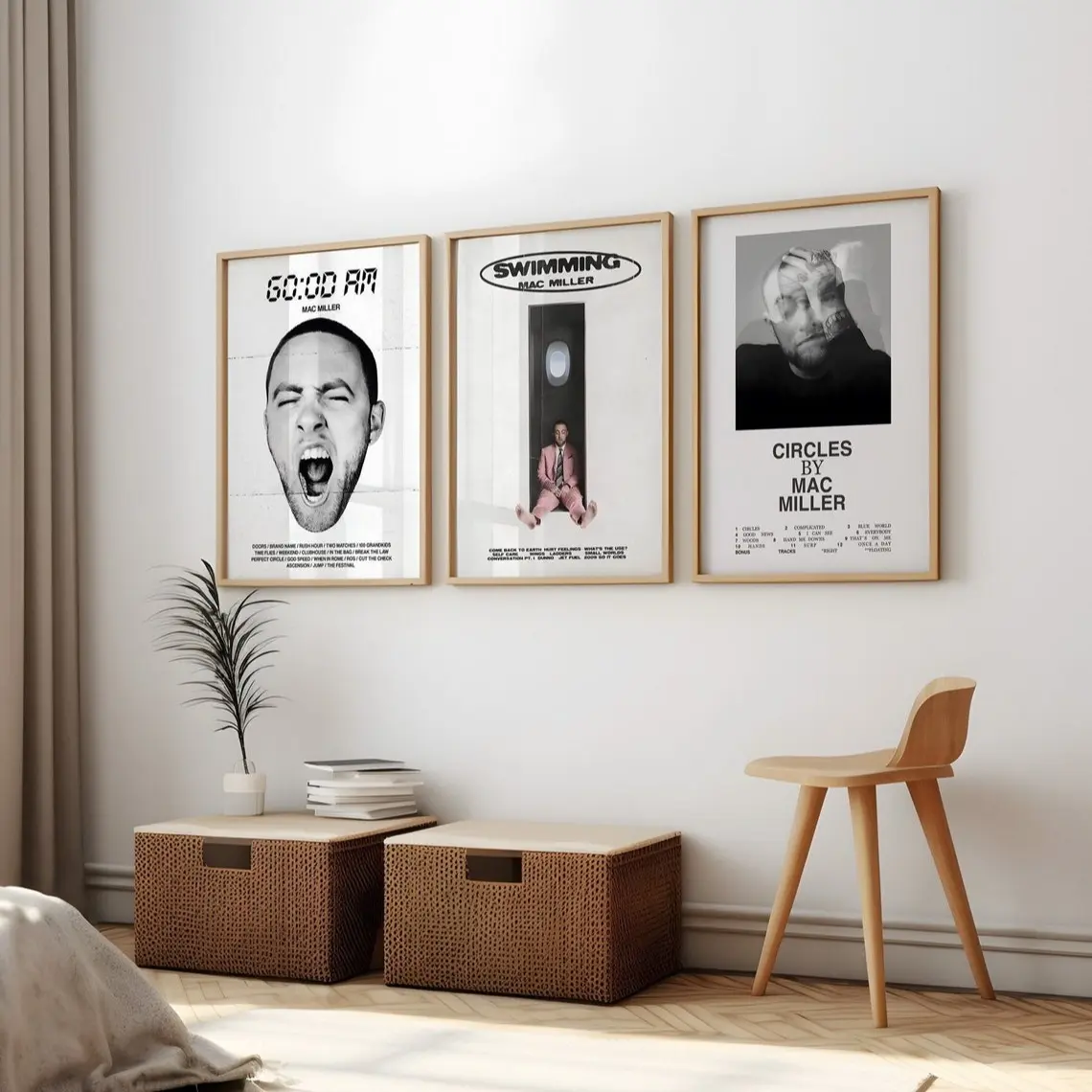 Mac Miller Set of 3 Posters,/ Rap Albums / Music / Printable Wall Art.No frame