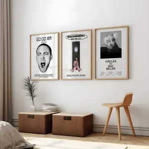 Mac Miller Set of 3 Posters,/ Rap Albums / Music / Printable Wall Art.No frame