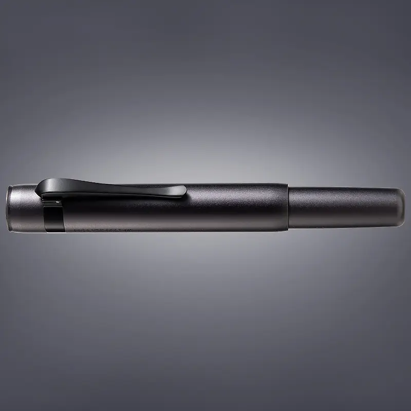 Hongdian M2 Black Forest Mini Compact Aluminum Travel Fountain Pen - Super Soft Flex Nib, 0.42 oz, 13mm Diameter, 4.13 in Length, Chinese Knot Carving, Includes Converter + Refillable Cartridges (Aluminum Light Pens & Refills for Office Stationery), 0.42,