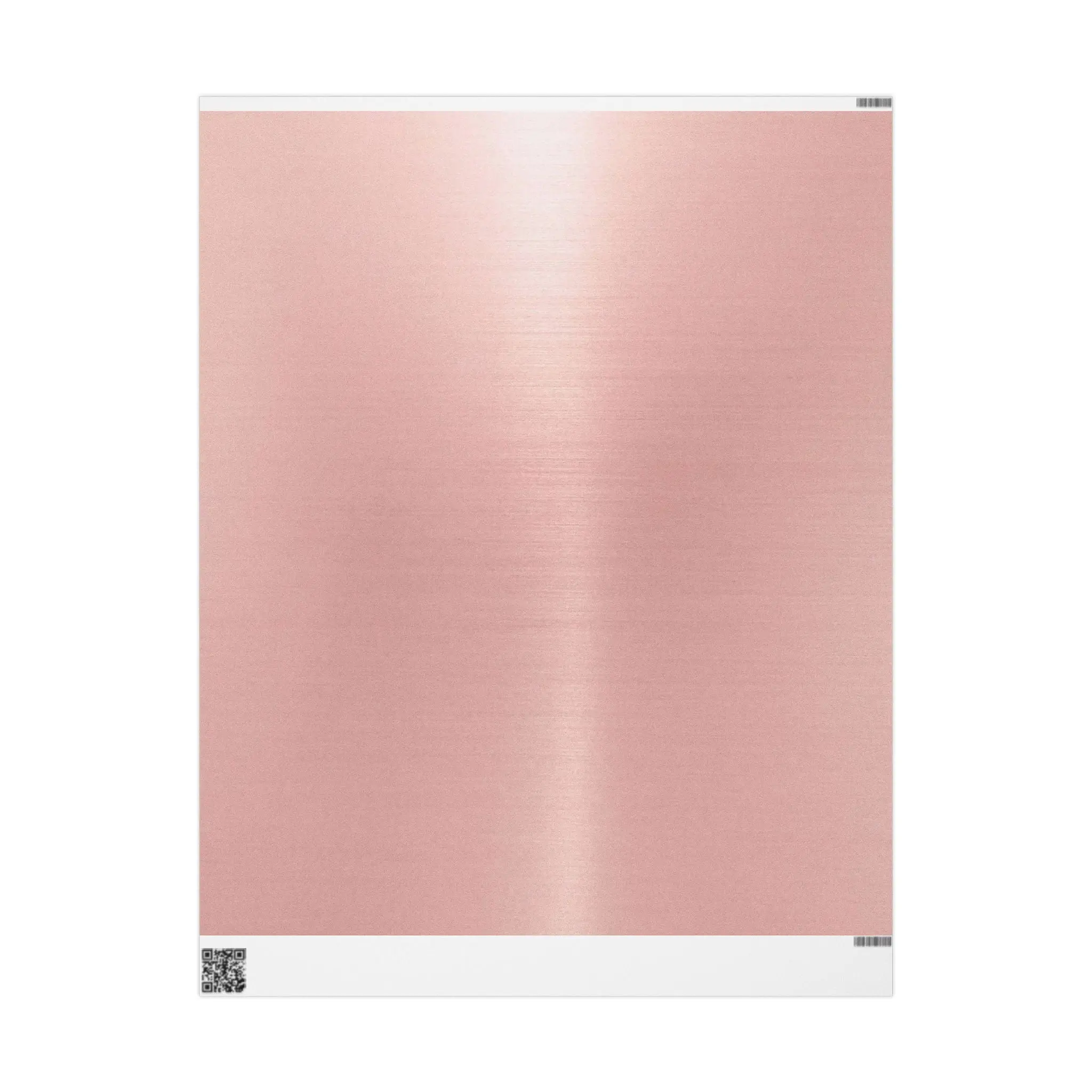 Rose Gold Metallic Wrapping Paper Roll — Shiny Smooth Gift Wrap for Weddings, Birthdays & Holidays
