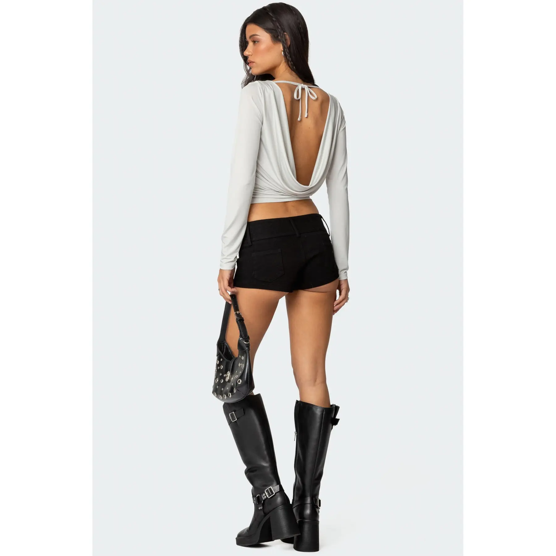 Kristy Open Cowl Back Top