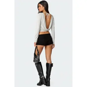 Kristy Open Cowl Back Top