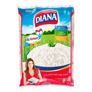Diana VitAmor Rice 3000g - Rich in Energy & Protein - Perfect for Cooking & Baking - Con Amor Todo Sabe Mejor