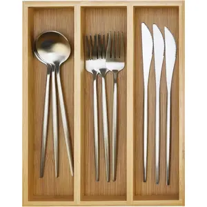 Small Silverware Drawer Organizer Kitchen Utensils Trays For Drawer  Cutlery Tray Skinny Flatware Organizer Narrow Spoon Fork Cutlery Holder Drawer Flatware Trays Slim Silverware Organizers