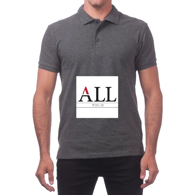 ALL POLO Men's Classic Pique Polo T Shirts 3 Button Regular Fit Solid Short Sleeve Polo Shirt Plain Collard Tee Golf Shirt Casual Fabric Menswear Top