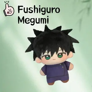 10cm Jujutsu Kaisen Fushiguro Megumi Dress-up Doll Anime Peripheral Plush Cartoon Cotton Doll Children Cute Toys xmas Gifts