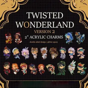 Twisted Wonderland Charms V2 (Misc Uniforms/Glitter Epoxy)