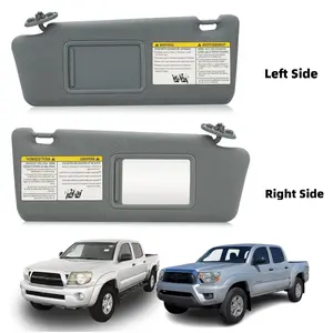 Left/Right Sun Visor for 2005-2015 Toyota Tacoma Without Light, Driver/ Passenger Sides Gray Sunvisor Replacement 74310-35C10-B0  74320-04180-B1