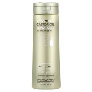 Giovanni Smoothing Castor Oil Conditioner, For All Hair Types, 13.5 fl oz (399 ml)