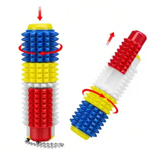 Rotating Spike Fidget Keychain 3D Printed Textured Sensory Toy for Adults Calm Focus Tool 360° Rotation Ergonomic Spikes PETG Plastic 25g Weight 4.5x2.5cm Size