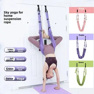 Aerial yoga sling household lower back trainer open shoulder open back tension belt