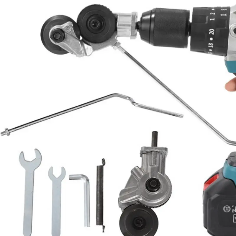 Multi-Function Electric Drill Shear, Efficient Power Tool, Metal Plate Cutter Tool, Handheld Drill Conversion Kit, Precision Cutting Accessories