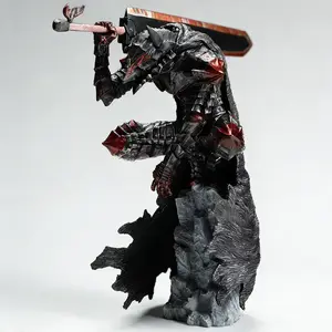 Berserk Guts Action Figure 25cm/9.84inch - Anime Berserker Armor Gus Statue, Collectible Model Toy Gift