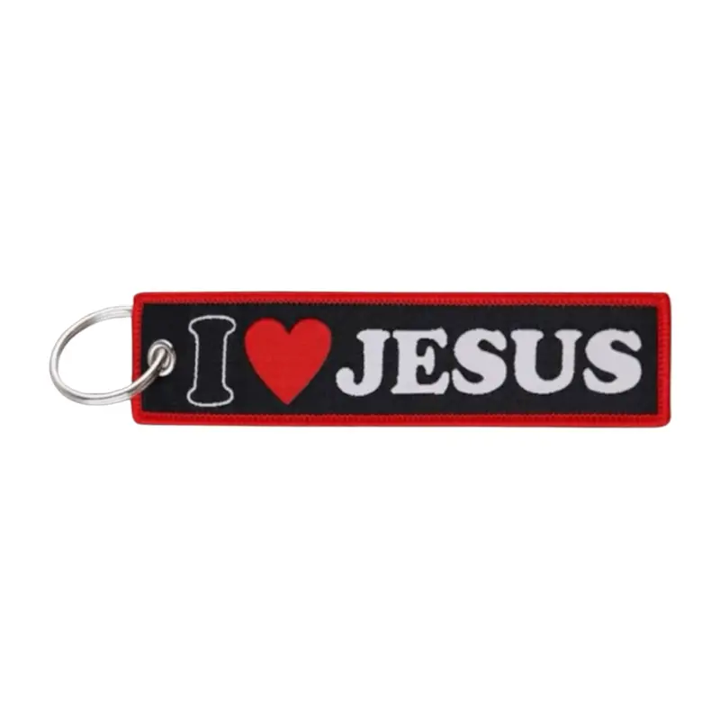 I Love Jesus Key Tag - Faith Christian God Accessories Keychain