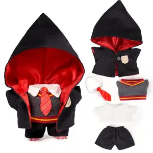 5-Piece Labu Clothes and Accessories Magician, Classic Academic-Style Mage Cosplay Costume for 17cm Doll