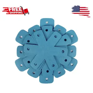 Pot Pan Protectors, Set of 12 and 4 Different Sizes, Larger & Thicker Cyan
