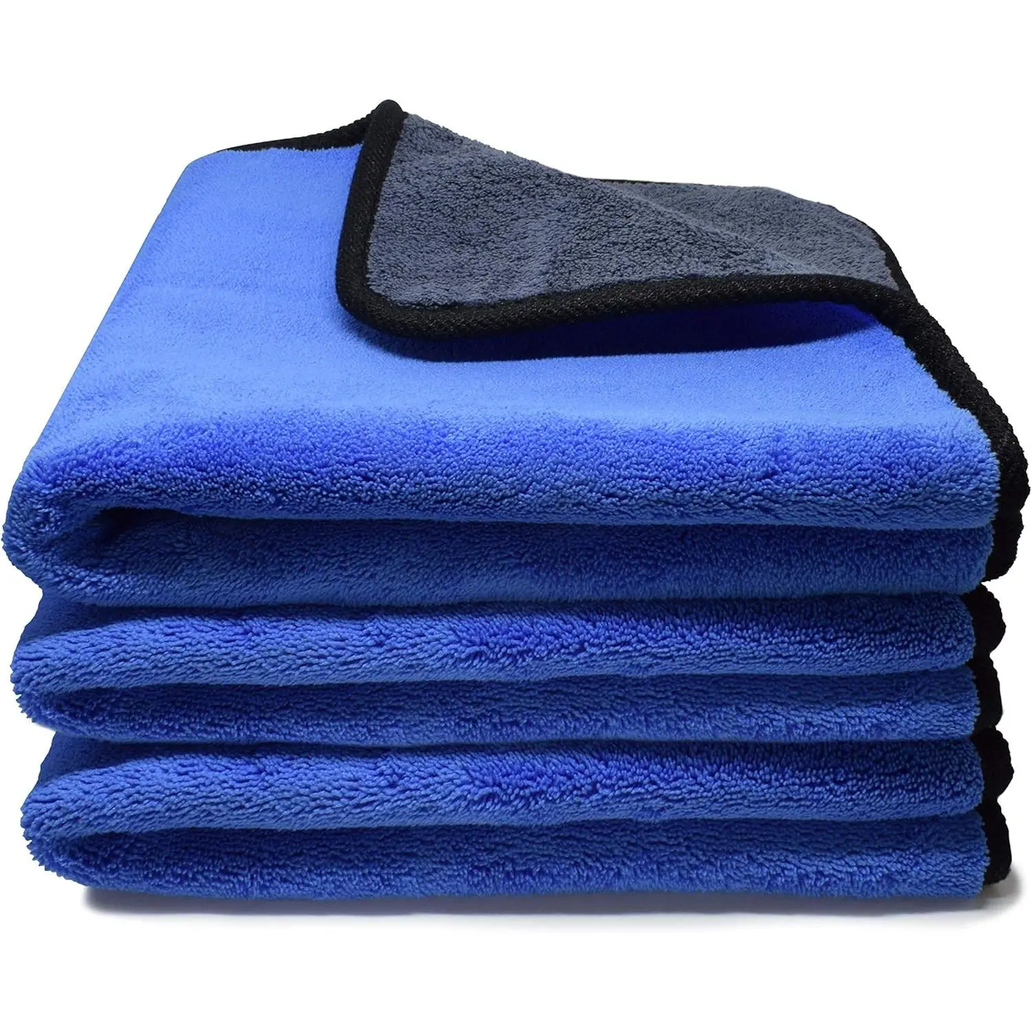 Microfiber Towels for  3 count 500 GSM polishing Cleaning ,  and Motorbike - 12 x 12 Inches (30x30cm)
