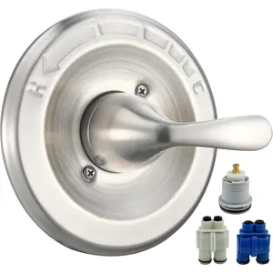 Replacement for Delta Classic 13 Series Single-Function Trim Kit, T13020-SS Brushed Nickel Shower Handle, Fit Delta Shower Valve R10000 Series (2 Style of  Included)