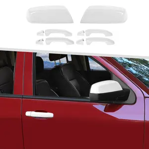 Side Mirror Caps & Door Handle Trims, Vehicle Exterior Decoration Car Accessories Auto Parts Accessories for 2014-2018 Chevy Silverado/GMC Sierra Auto Body Trim Covers Car Decals