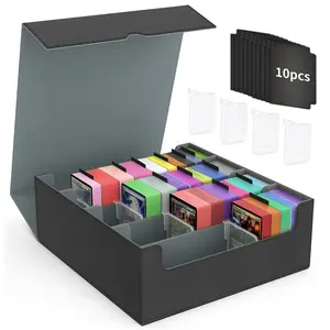 MOVATEK Card Storage Box For Trading Cards With Dedicated Card Supporters, 3000+ Mtg Deck Box, Trading Card Storage Fits For Game Cards