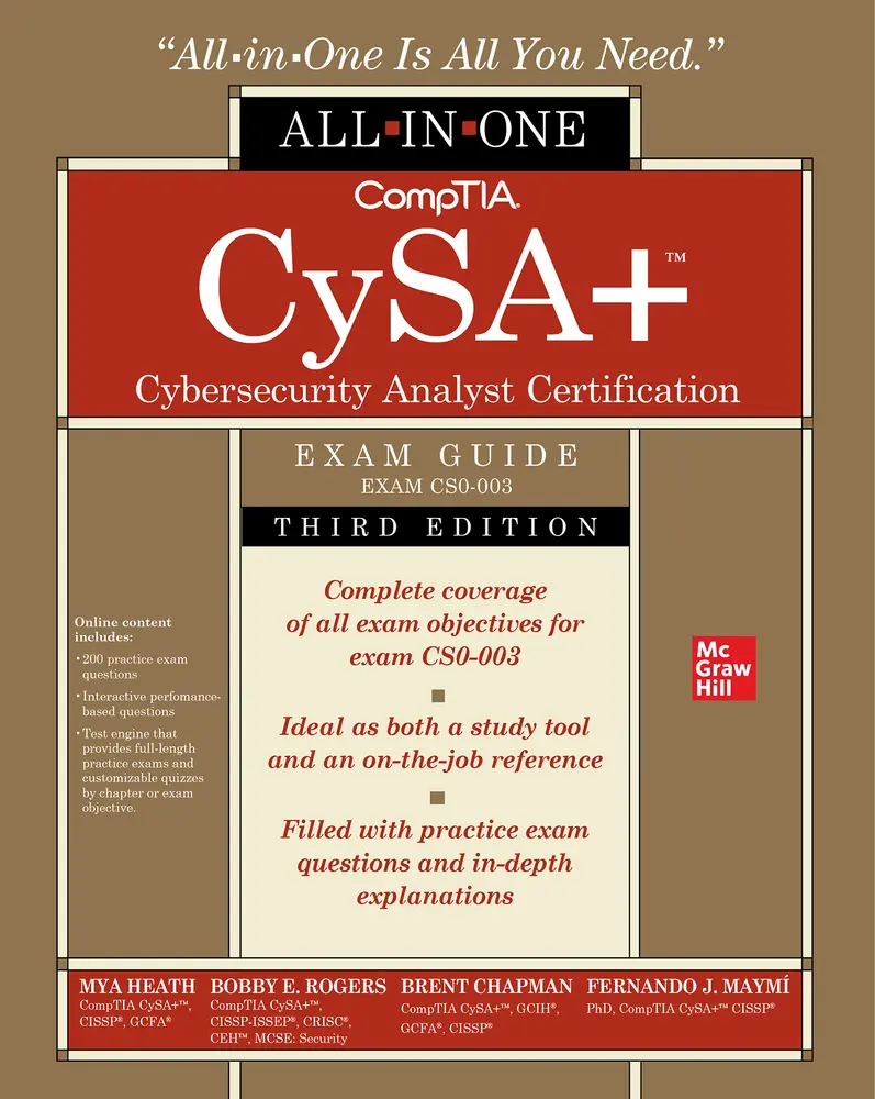 USED-Comptia Cysa+ Cybersecurity Analyst Certification All-In-One Exam Guide, Second Edition (Exam Cs0-002) by Chapman, Brent (Paperback)