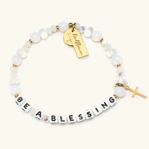 Little Words Project Be A Blessing Bracelet - Reece Weaver Kindfluencer Collection, Trackable Bracelet - Choose Your Size, Bracelets