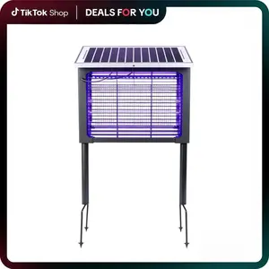 Zero Queen Outdoor Solar Powered,Mosquito Zapper Indoor with 4500V High Powered, Electric Fly Zapper with GroundingBracket, Rechargeable Waterproof Mosquito Killer, Fly Zapper, MosquitoKiller, Electric Trap Ideal for Patio,Backyard