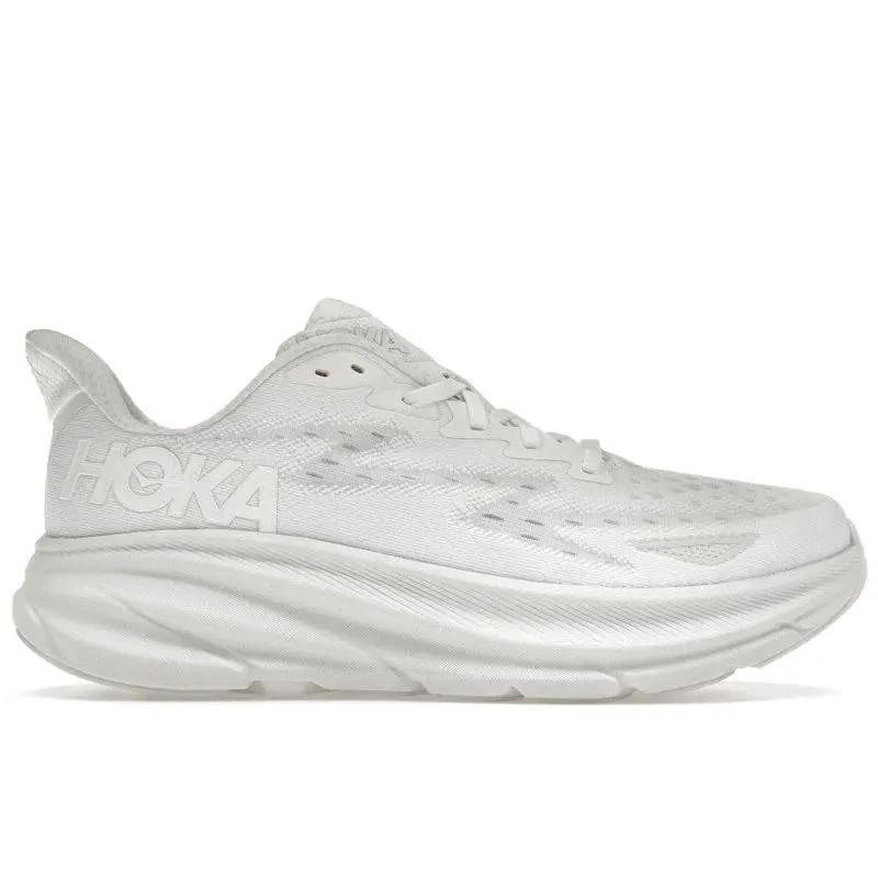 Hoka One One Men's Clifton 9 White Running Shoes, from StockX