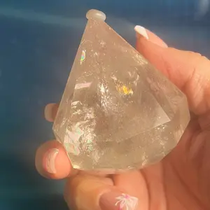Gorgeous Diamond-cut Clear Quartz Crystal