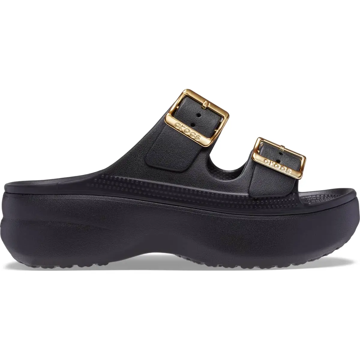 Crocs Women's Saturday Metallic Buckle Platform Sandals Crocs Women's Saturday Metallic Buckle Platform Sandals