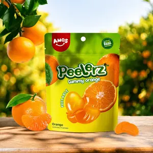 Amos Peelerz Orange Gummy Candy 6oz Bags | 3, 6, 12 Pack Bulk|Viral TikTok Snack