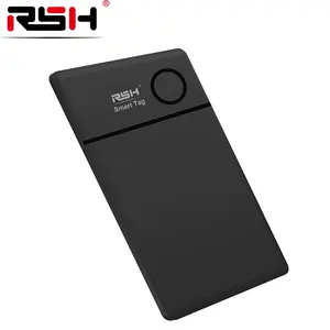 RSH Smart Card Wallet Tracker, Ultra-thin 1.9mm GPS Tracker, Wireless Charging Compatible with Apple "Find My"