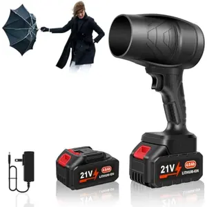 Thrust Electric Turbo Jet Blower  Brushless Motor Handheld Air Duster Fan Home Dust Clean, Snow/Leaves Car Dryer, Garden Courtyard Outdoor Use Tool