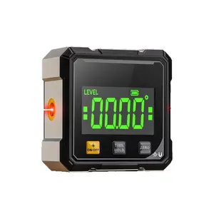 4-Sided Strong Magnetic Angle Measurer, Backlit Cube Inclinometer, 2026 Upgrade Digital Angle Locator, Woodworking Measurement Tool