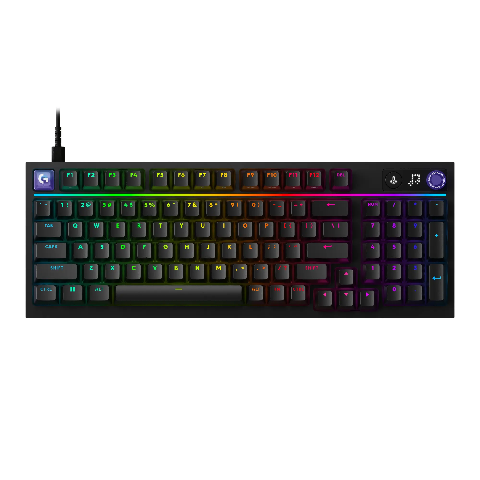 Logitech G316 X 98 Gaming Keyboard, 8 kHz Report Rate, Hot-Swappable Switches, Gasket Structure, LED Dot Matrix Display & Dial, Double Shot PBT Keycaps, USB-C, RGB LIGHTSYNC, for PC