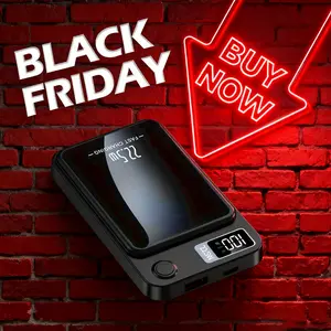 10000mAh Magnetic Wireless Power Bank, 22.5W/PD20W Fast Charging Power Bank with LED Digital Display, Portable Charger for iPhone & Android Phone, Electronic, Wireless Battery Pack