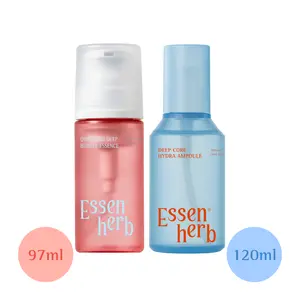 Essenherb Glass Skin Hydration Duo - Lightweight bubble essence + deep hydrating ampoule for plump, radiant glass skin