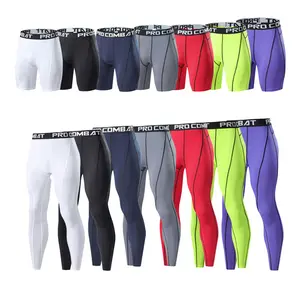 VibeFit Men's PRO COMBAT Sports Compression Tights - Multi - Color Options